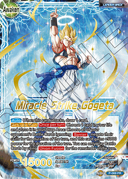 P-069 - Miracle Strike Gogeta - Leader - Promo Alt Art FOIL