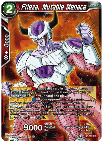 P-201 - Frieza, Mutable Menace - Reprint - Promo