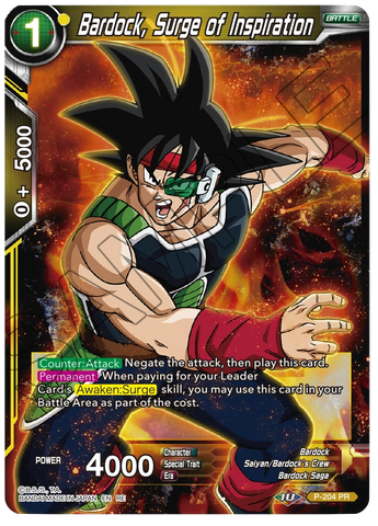 P-204 - Bardock, Surge of Inspiration - Reprint - Promo