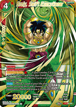 P-205 - Broly, Swift Executioner - Promo Alt Art FOIL