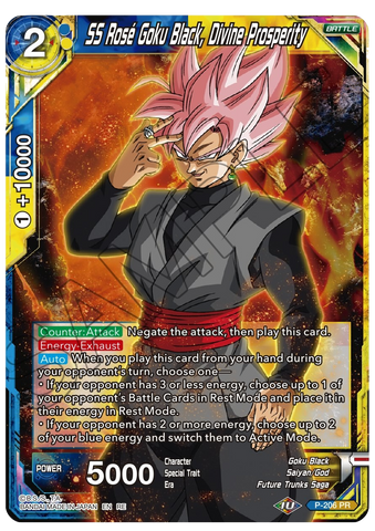 P-206 - SS Rose Goku Black, Divine Prosperity - Reprint - Promo