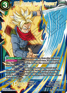 P-219 - SS2 Trunks, Heroic Prospect - Promo Alt Art FOIL