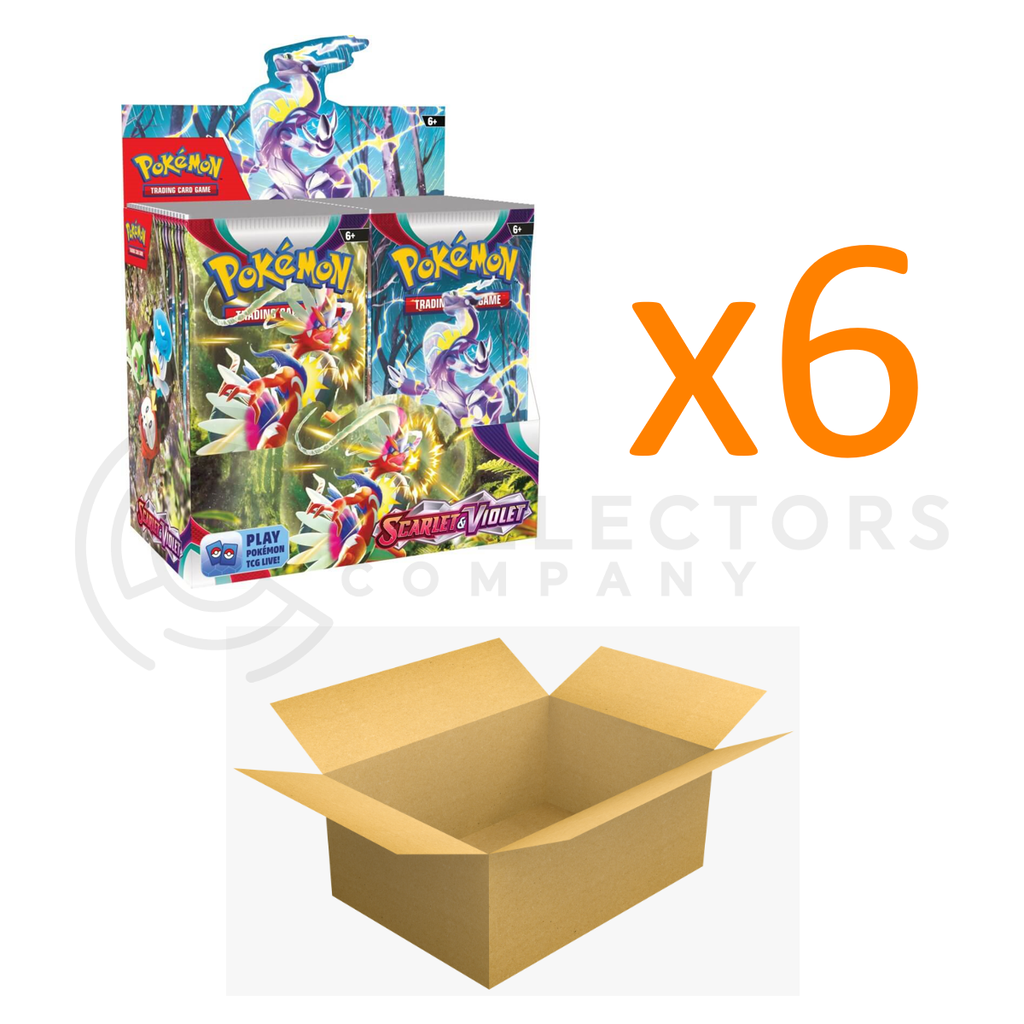 Pokemon - Scarlet & Violet Booster Box CASE (x6 Boxes) - Sealed Collectors Company Pokemon - Scarlet & Violet Booster Box CASE (x6 Boxes) - Sealed Collectors Company