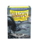 Dragon Shield - Standard NON GLARE Sleeves 100ct - Silver MATTE