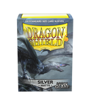 Dragon Shield - Standard NON GLARE Sleeves 100ct - Silver MATTE