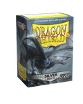 Dragon Shield - Standard NON GLARE Sleeves 100ct - Silver MATTE