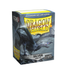 Dragon Shield - Standard NON GLARE Sleeves 100ct - Silver MATTE