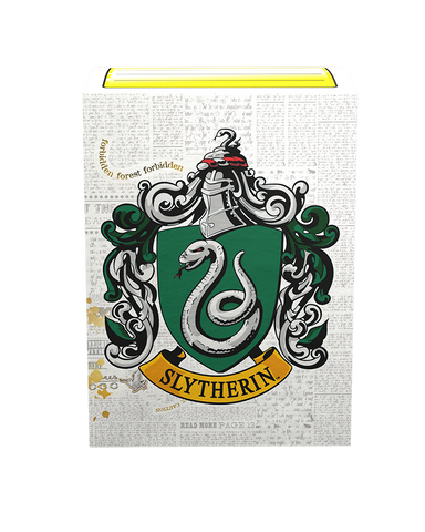 Dragon Shield - Standard Brushed ART Sleeves 100ct - Wizarding World - Slytherin