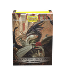 Dragon Shield - Standard Brushed ART Sleeves 100ct - Valentine Dragons 2021